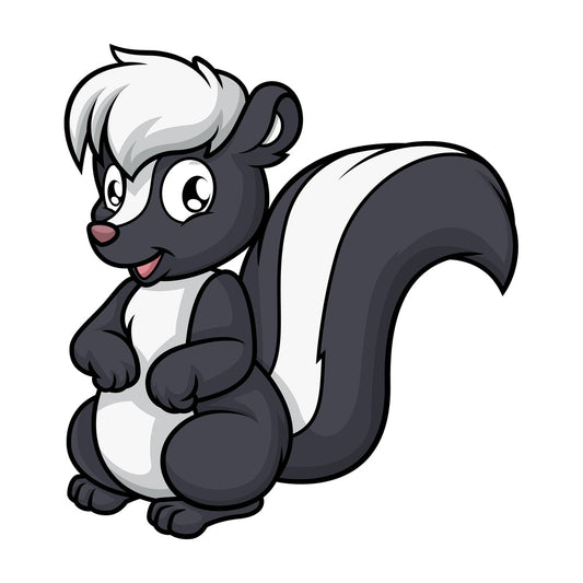 Baby skunk. PNG - JPG and vector EPS (infinitely scalable).