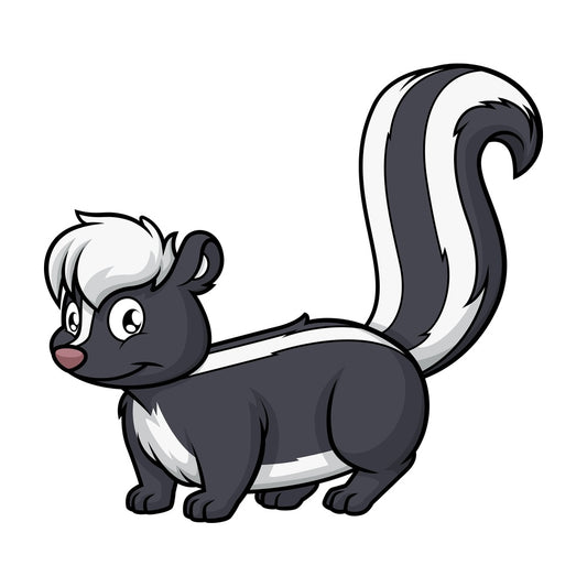 Wild skunk. PNG - JPG and vector EPS (infinitely scalable).