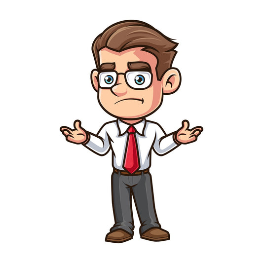 Disappointed employee. PNG - JPG and vector EPS (infinitely scalable).