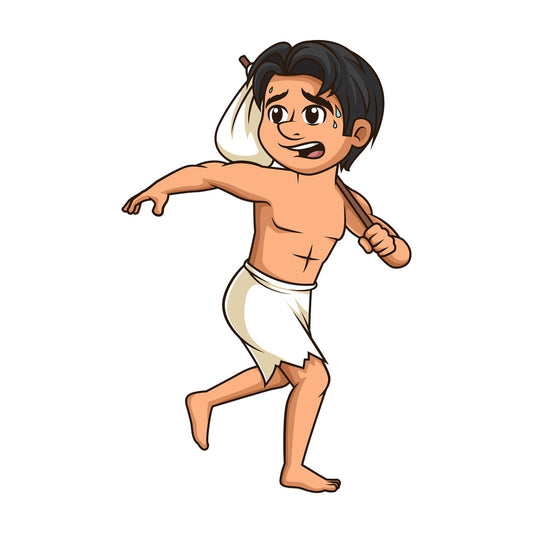 Male slave escaping. PNG - JPG and vector EPS (infinitely scalable).
