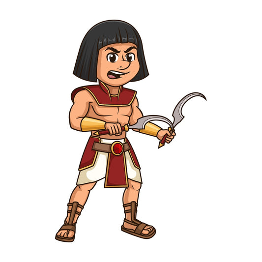 Ancient egyptian warrior. PNG - JPG and vector EPS file formats (infinitely scalable). Image isolated on transparent background.