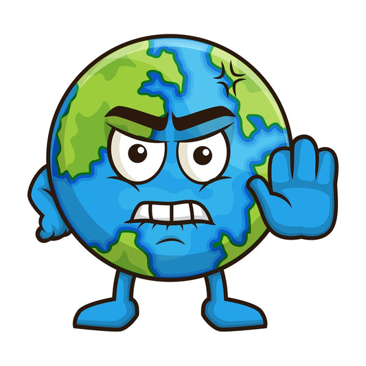 Angry earth. PNG - JPG and vector EPS (infinitely scalable).