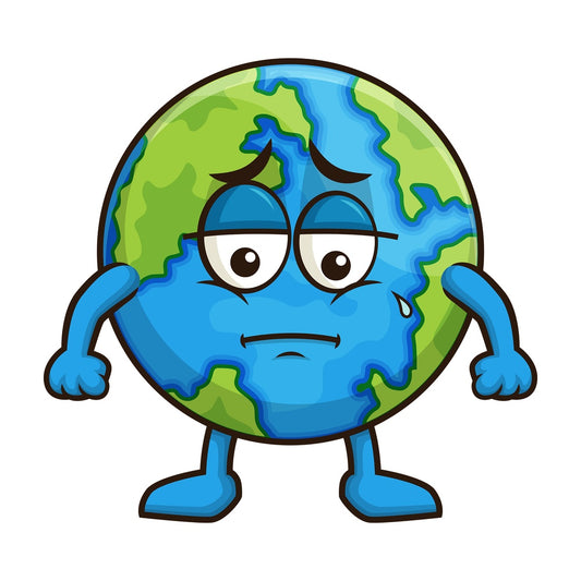 Sad earth. PNG - JPG and vector EPS (infinitely scalable).