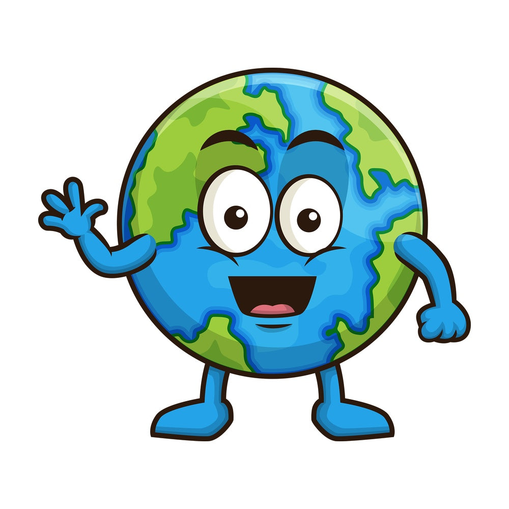 Earth waving. PNG - JPG and vector EPS (infinitely scalable).