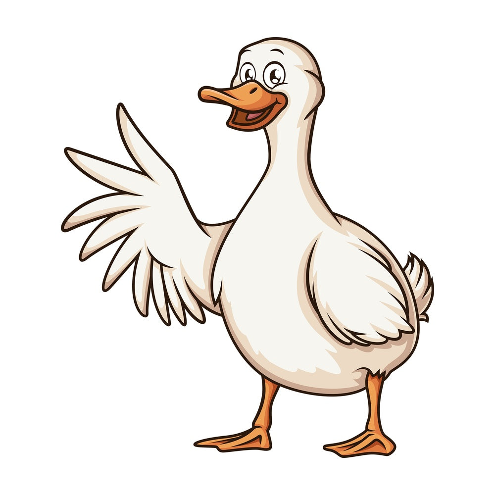 Happy duck. PNG - JPG and vector EPS (infinitely scalable).