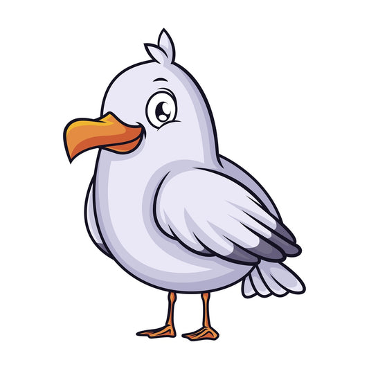 Baby seagull. PNG - JPG and vector EPS (infinitely scalable).