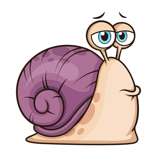 Sad snail. PNG - JPG and vector EPS (infinitely scalable).