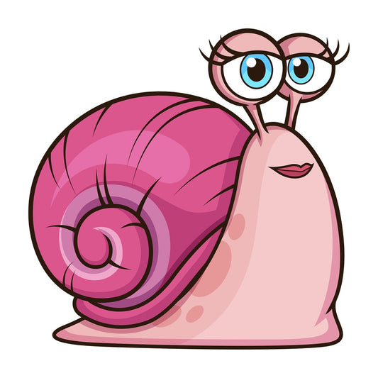 Female snail. PNG - JPG and vector EPS (infinitely scalable).