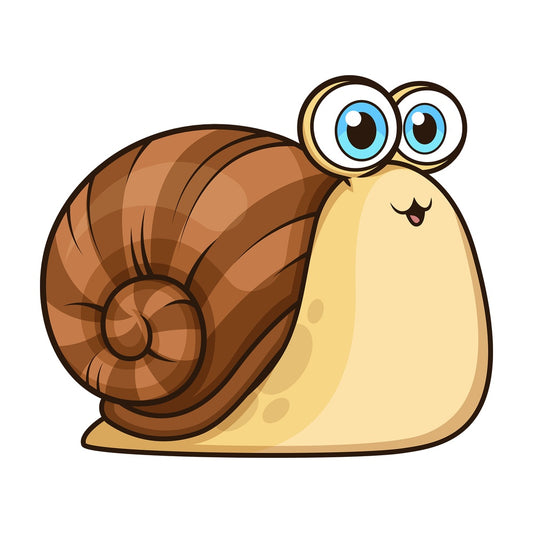 Cute baby snail. PNG - JPG and vector EPS (infinitely scalable).