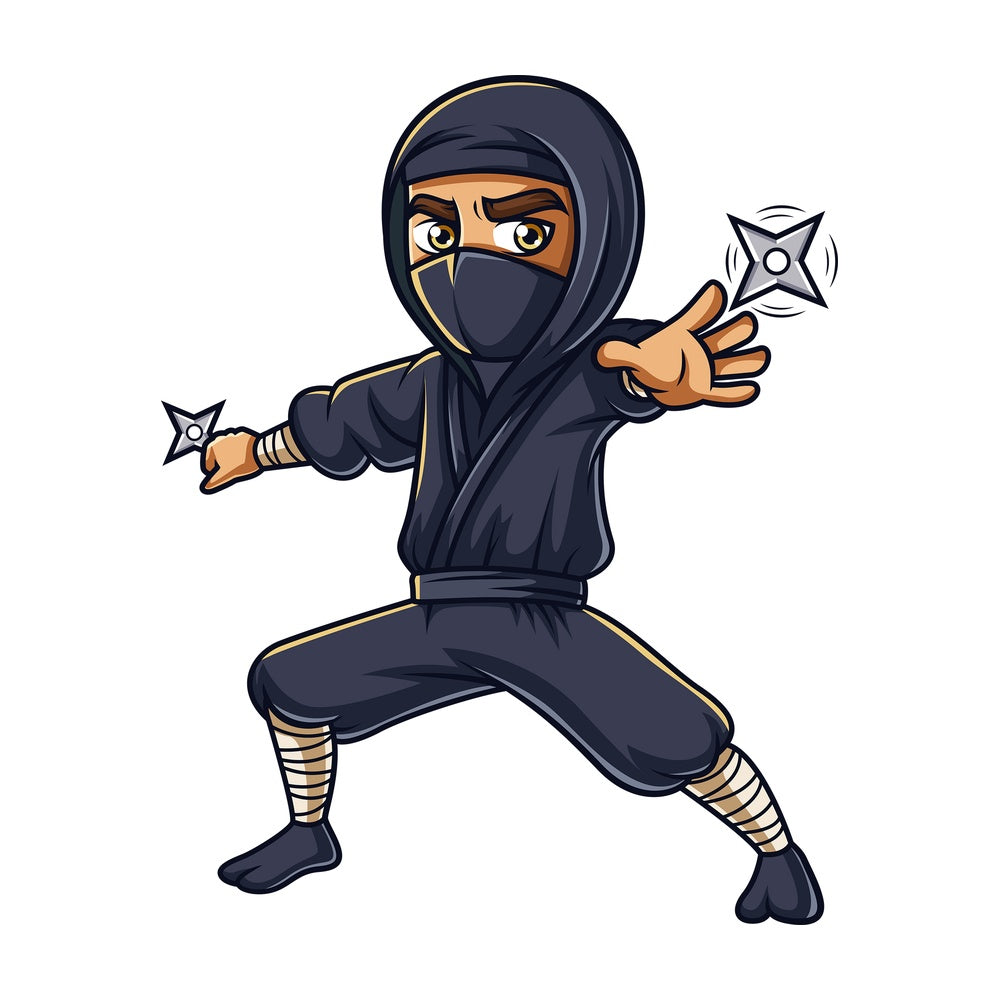Japanese ninja throwing stars. PNG - JPG and vector EPS (infinitely scalable).