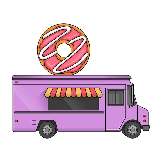 Donut Food Truck Side View