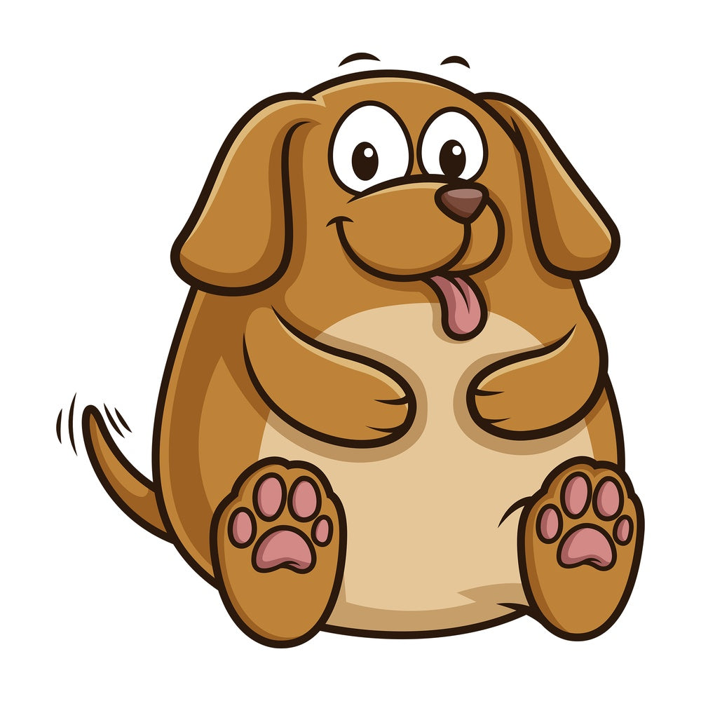Chubby dog. PNG - JPG and vector EPS (infinitely scalable).