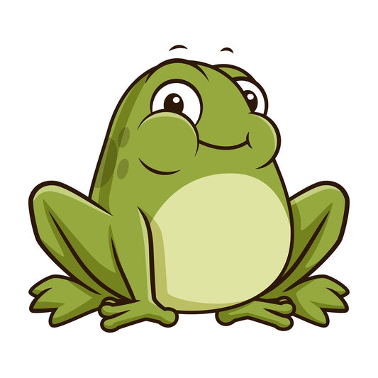 Chubby frog. PNG - JPG and vector EPS (infinitely scalable).
