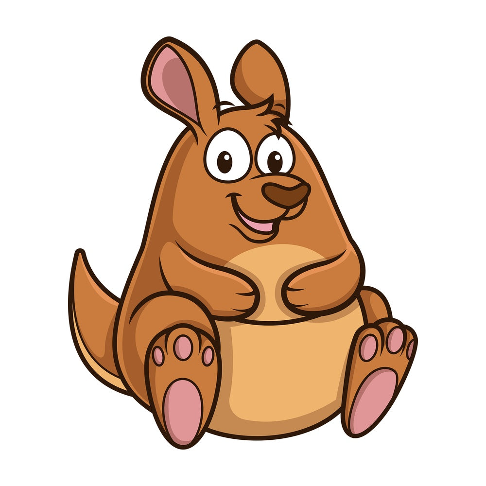 Chubby kangaroo. PNG - JPG and vector EPS (infinitely scalable).
