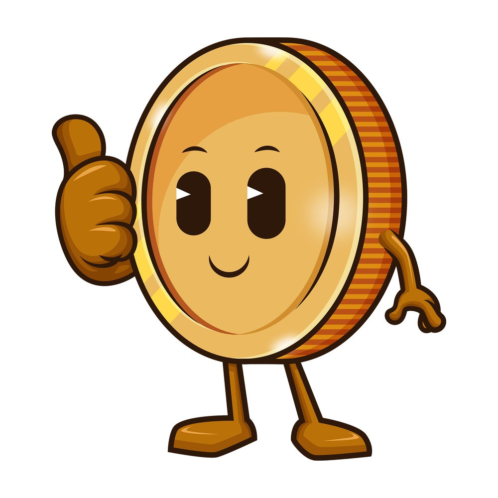 Coin thumbs up. PNG - JPG and vector EPS (infinitely scalable).