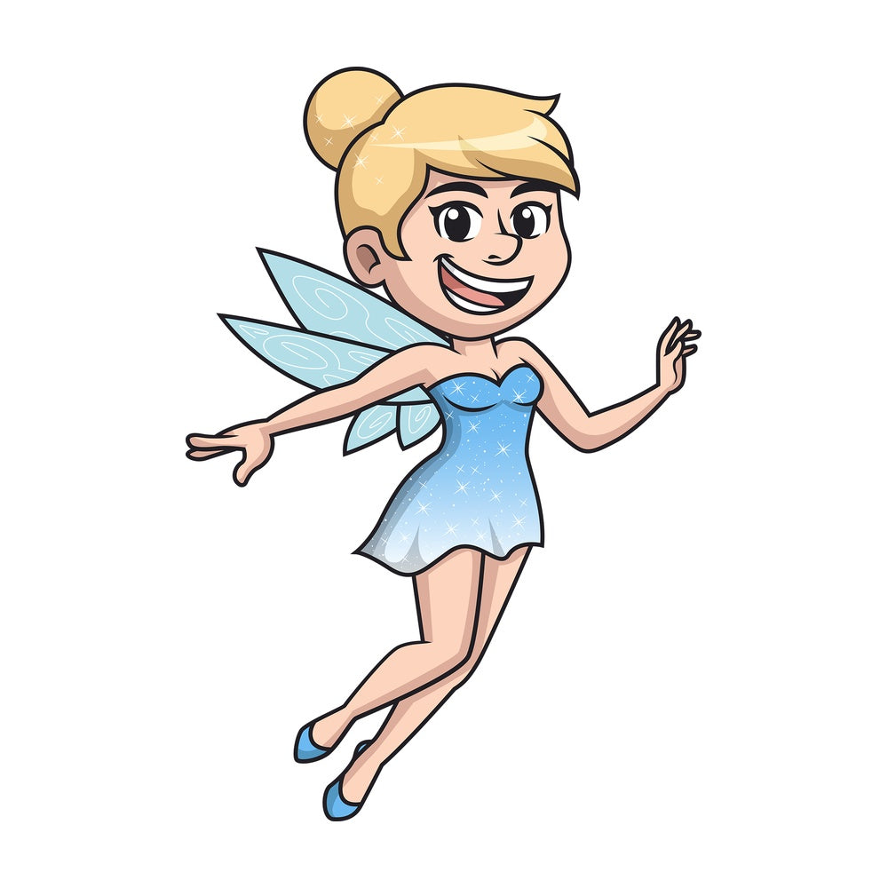Fairy with small wings. PNG - JPG and vector EPS (infinitely scalable).