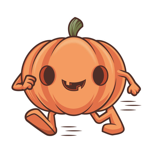 Jack o lantern running. PNG - JPG and vector EPS (infinitely scalable).