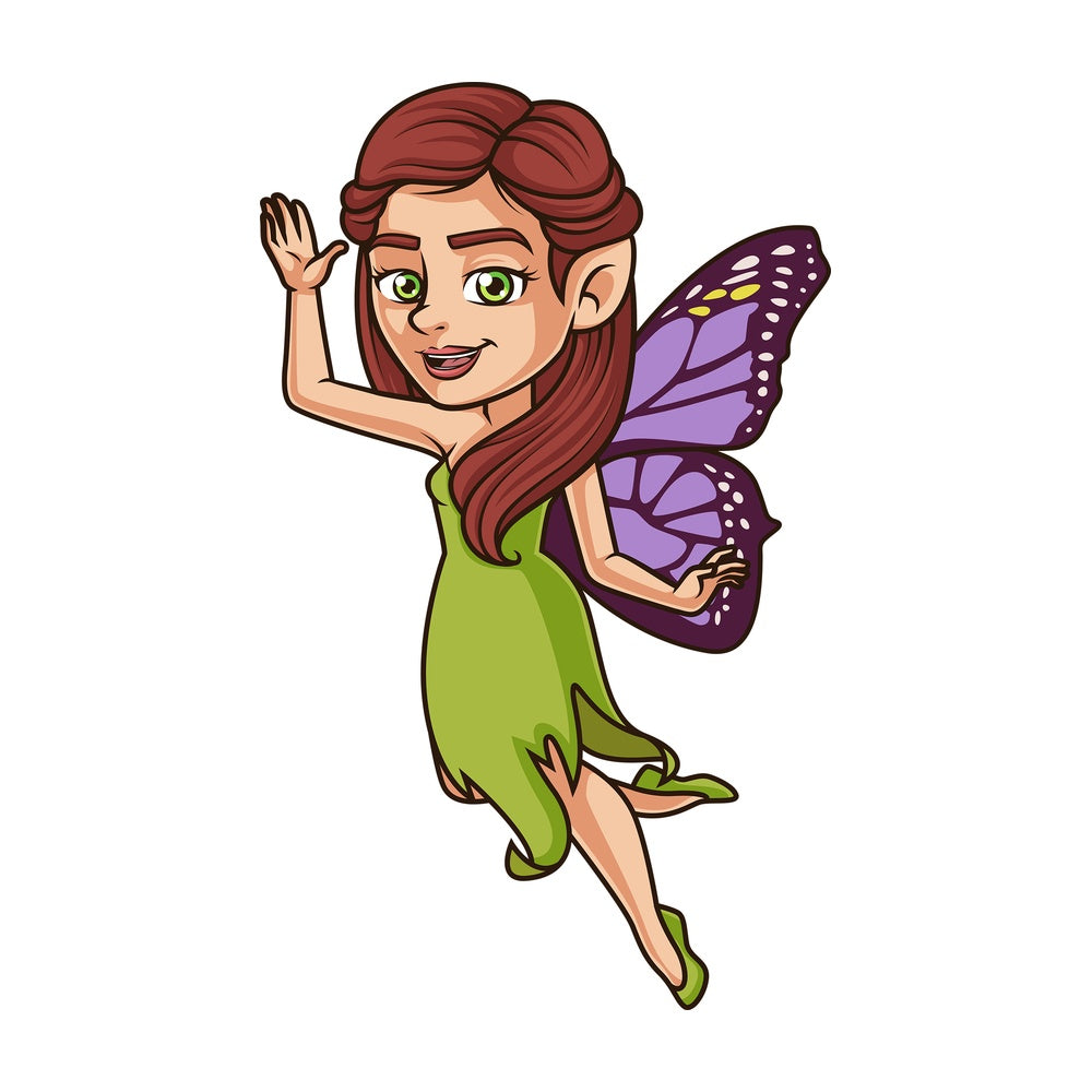 Fairy waving hello. PNG - JPG and vector EPS (infinitely scalable).