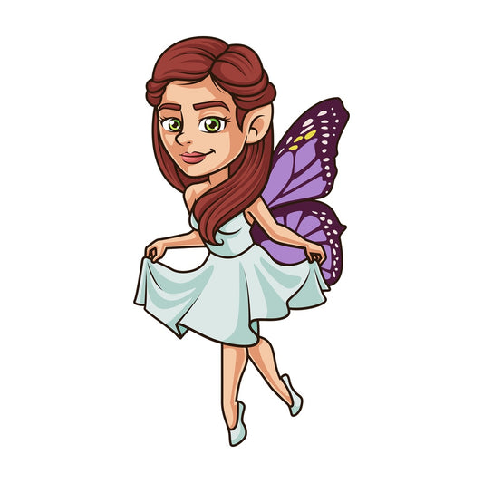 Fairy princess bowing gracefully. PNG - JPG and vector EPS (infinitely scalable).