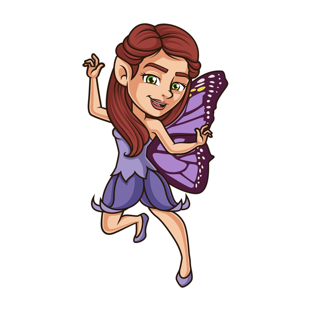 Happy fairy. PNG - JPG and vector EPS (infinitely scalable).