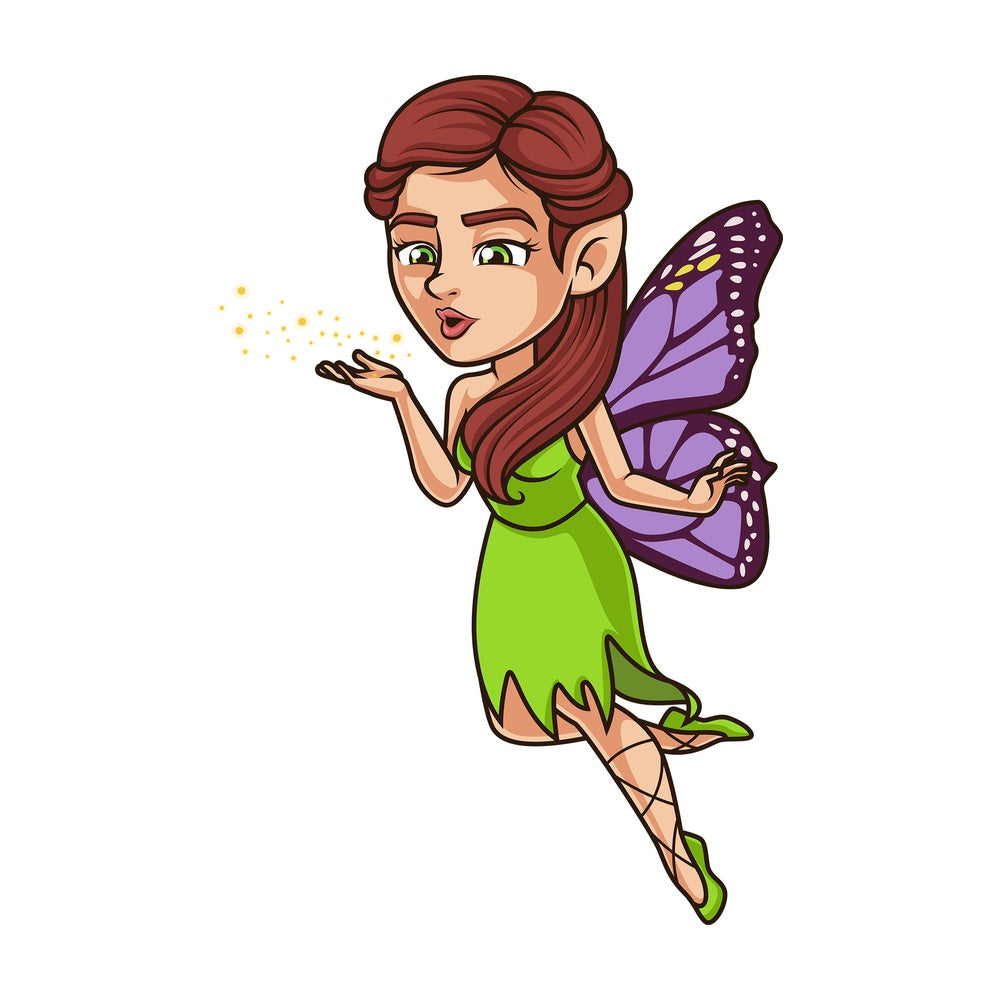 Magical fairy blowing pixie dust. PNG - JPG and vector EPS (infinitely scalable).