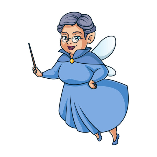 Fairy godmother. PNG - JPG and vector EPS (infinitely scalable).