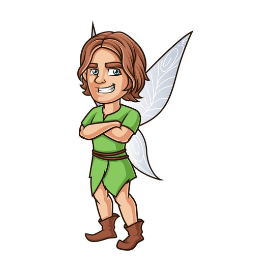 Boy fairy. PNG - JPG and vector EPS (infinitely scalable).
