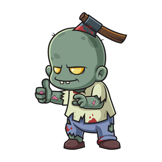 Little zombie thumbs up. PNG - JPG and vector EPS (infinitely scalable).