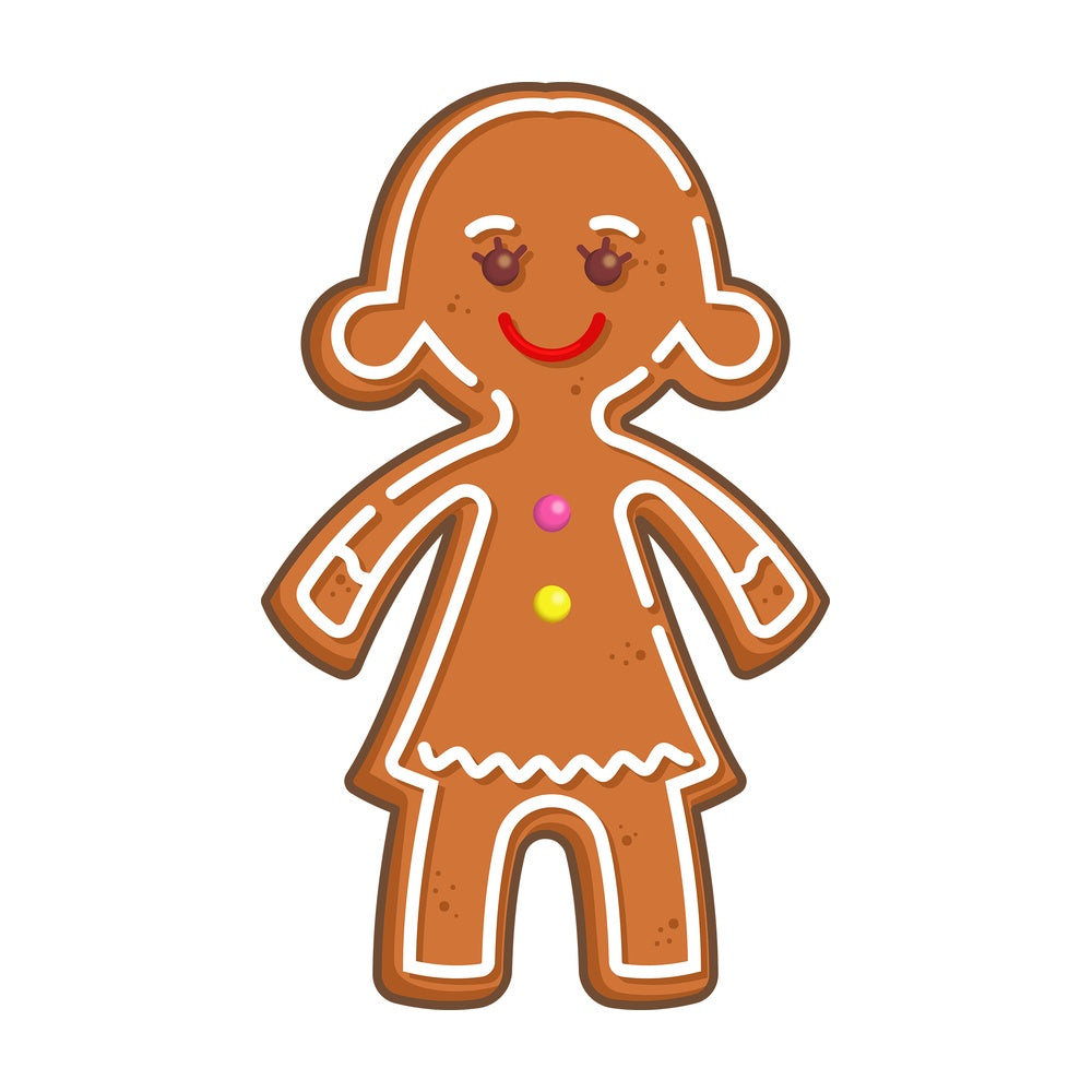 Gingerbread girl. PNG - JPG and vector EPS (infinitely scalable).