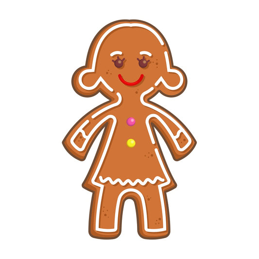 Gingerbread girl. PNG - JPG and vector EPS (infinitely scalable).