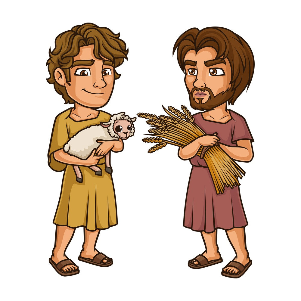 Cain and abel. PNG - JPG and vector EPS (infinitely scalable).