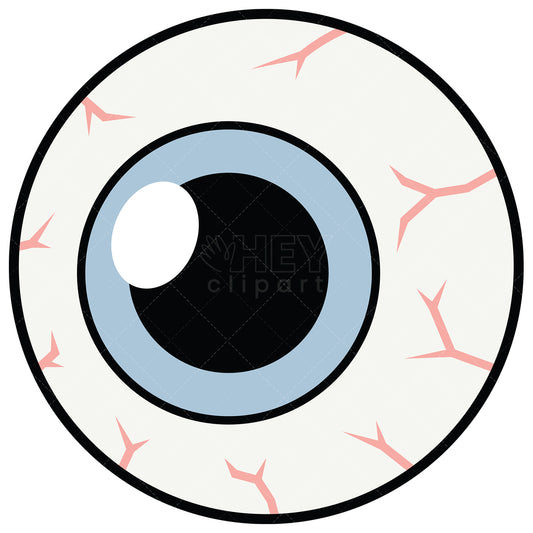 Royalty-free vector illustration of a simple eyeball.