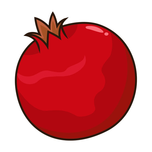 Pomegranate fruit. PNG - JPG and vector EPS file formats (infinitely scalable). Image isolated on transparent background.