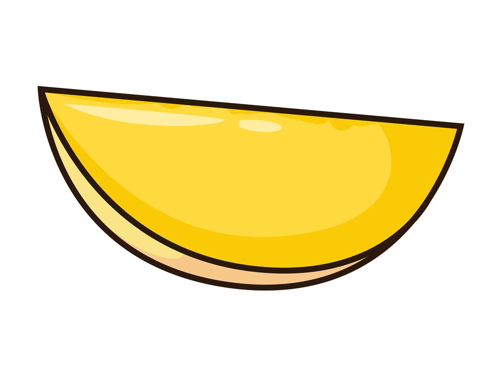 Mango slice. PNG - JPG and vector EPS file formats (infinitely scalable). Image isolated on transparent background.