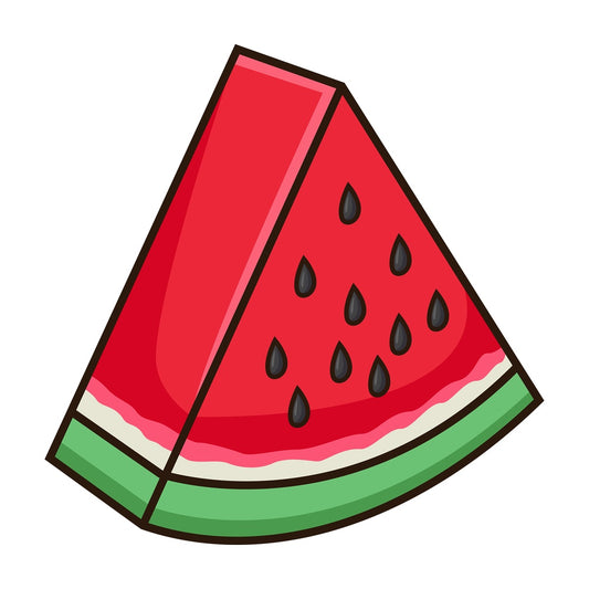 Watermelon slice. PNG - JPG and vector EPS file formats (infinitely scalable). Image isolated on transparent background.