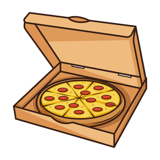 Open pizza box
