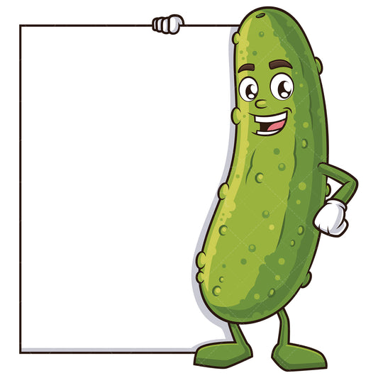 Royalty-free stock vector illustration of a pickle blank sign.