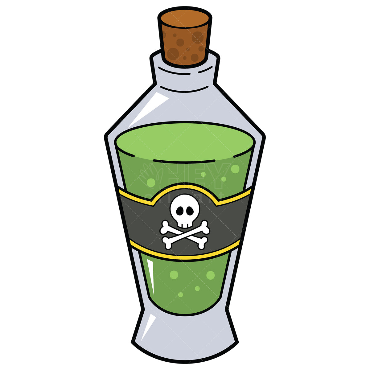 Royalty-free vector illustration of a poison vial.