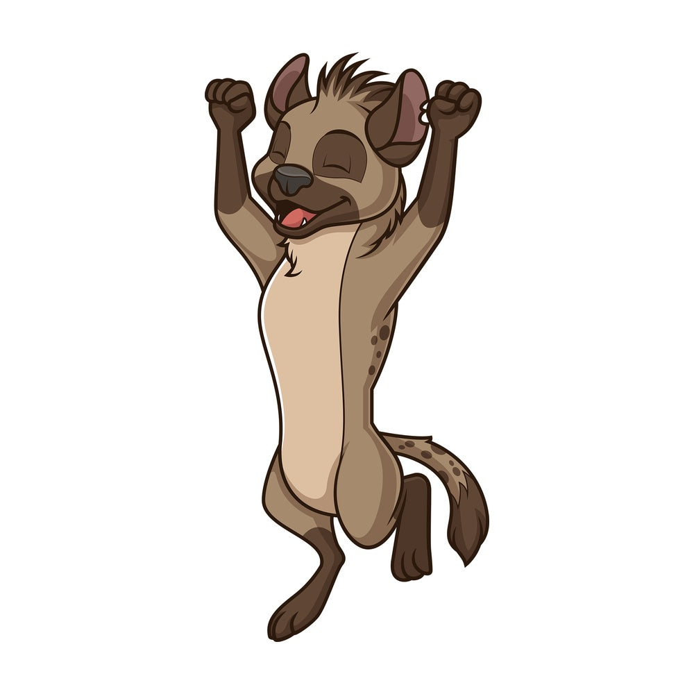 Happy hyena. PNG - JPG and vector EPS (infinitely scalable).