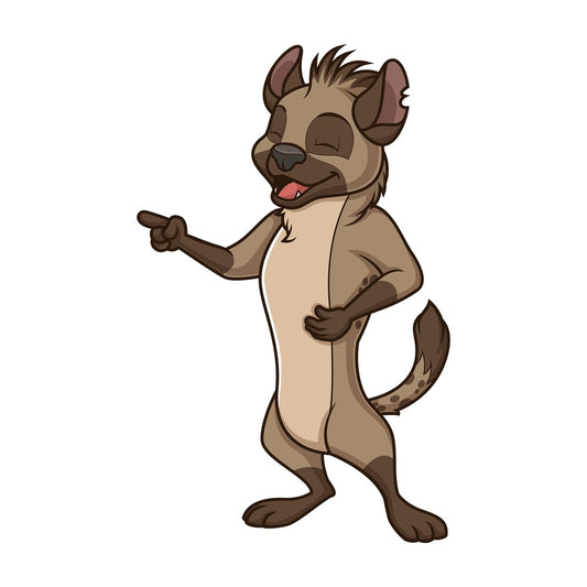 Laughing hyena. PNG - JPG and vector EPS (infinitely scalable).
