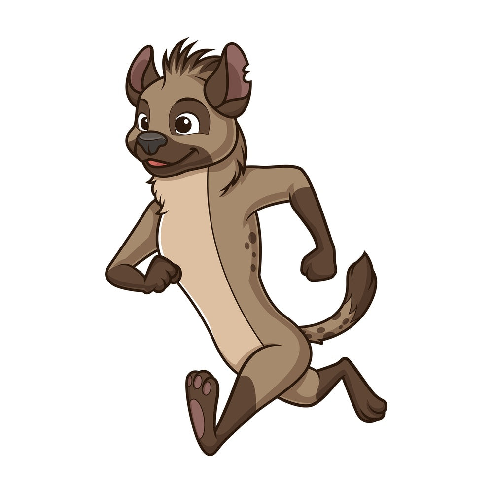 Hyena running. PNG - JPG and vector EPS (infinitely scalable).
