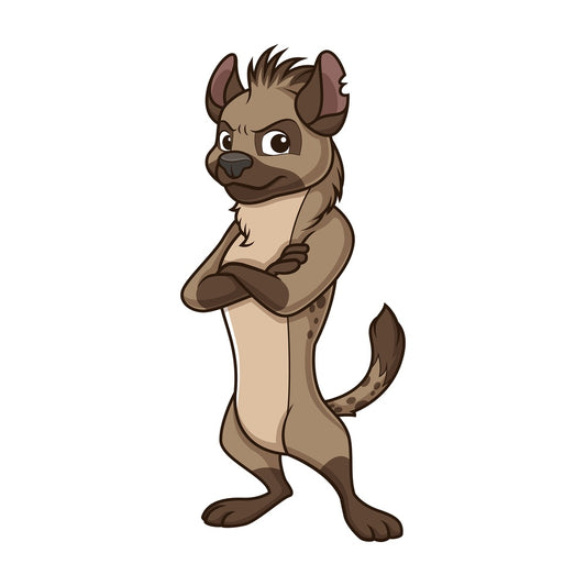 Angry hyena. PNG - JPG and vector EPS (infinitely scalable).