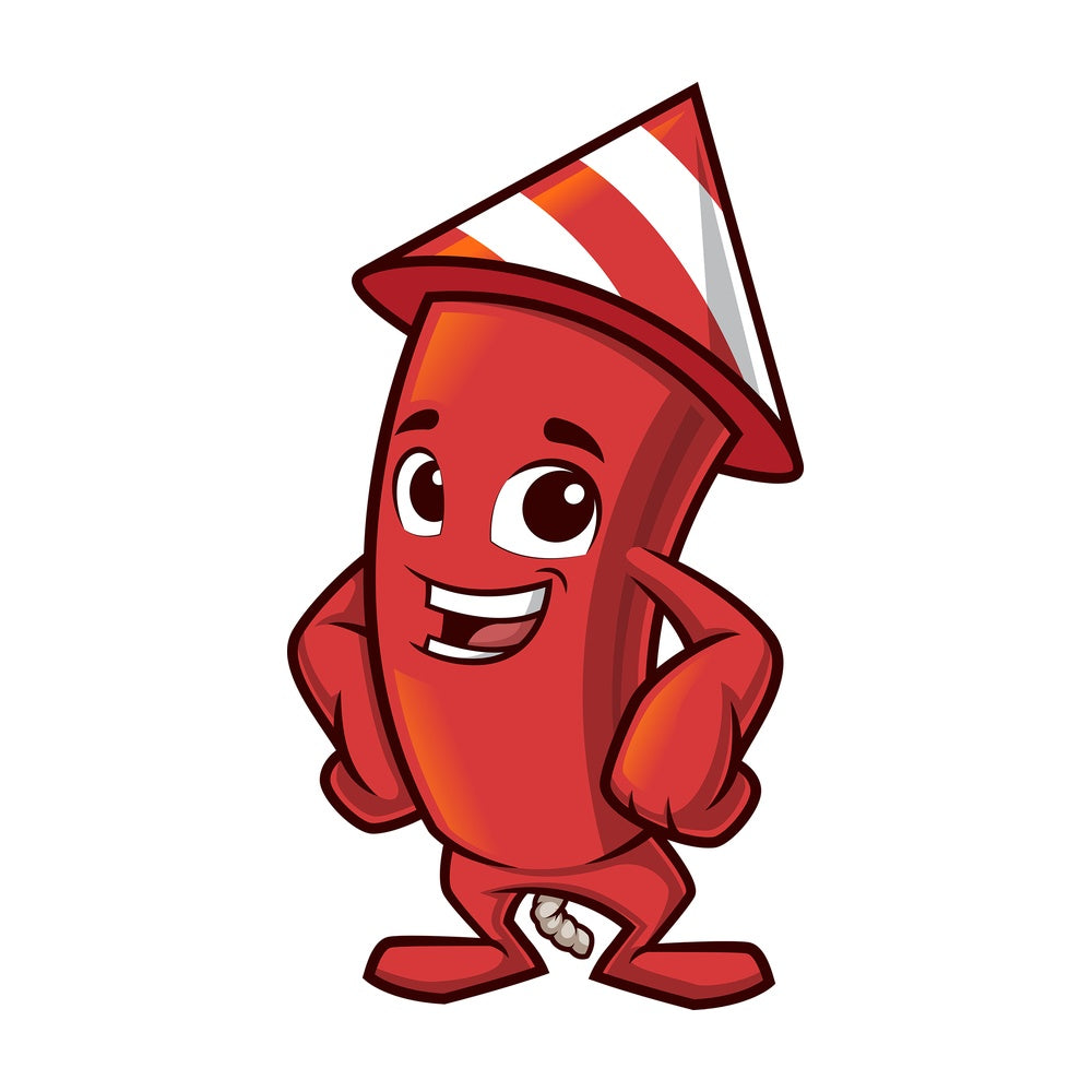 Happy firework. PNG - JPG and vector EPS (infinitely scalable).
