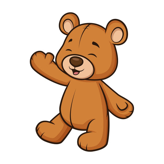Happy teddy bear. PNG - JPG and vector EPS (infinitely scalable).