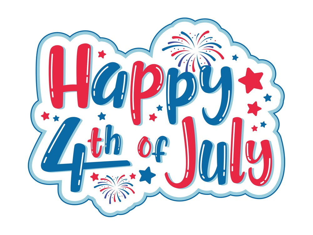Happy fourth of july badge. PNG - JPG and vector EPS file formats (infinitely scalable). Image isolated on transparent background.