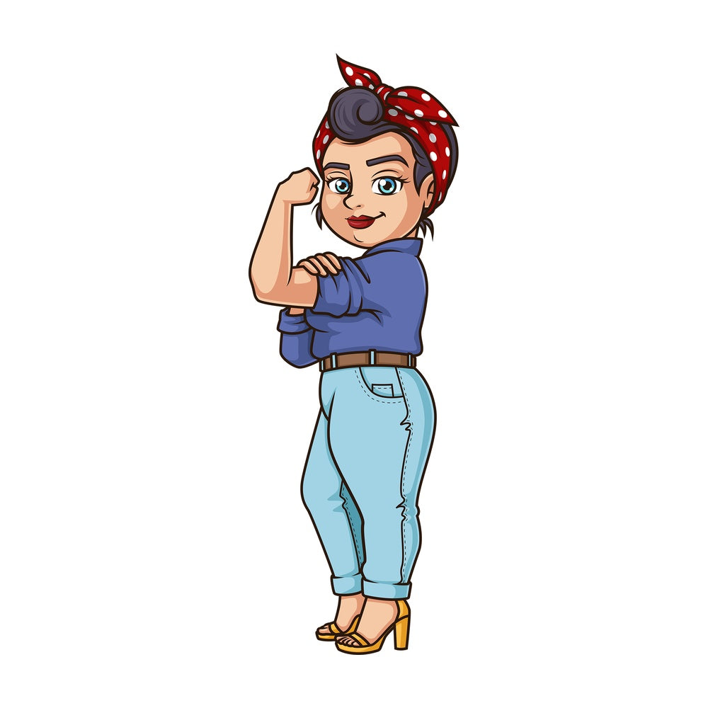 Large woman we can do it. PNG - JPG and vector EPS (infinitely scalable).
