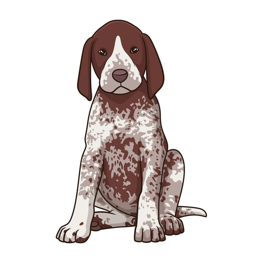 Cute pointer puppy. PNG - JPG and vector EPS (infinitely scalable).