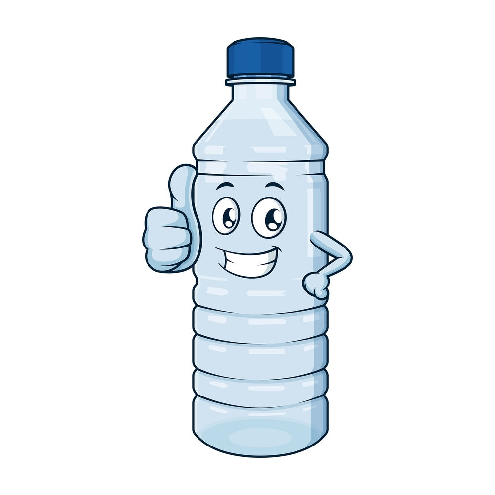 Water bottle thumbs up. PNG - JPG and vector EPS (infinitely scalable).