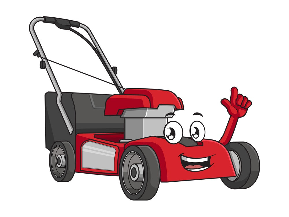 Presenting lawn mower. PNG - JPG and vector EPS (infinitely scalable).