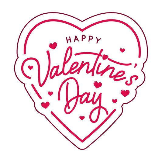 Happy valentine's day badge. PNG - JPG and vector EPS file formats (infinitely scalable). Image isolated on transparent background.
